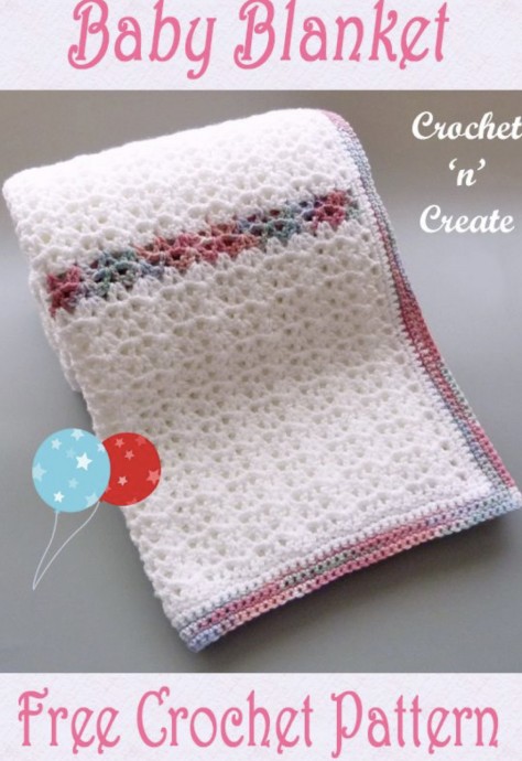 Crochet Baby Blanket Pattern (FREE)