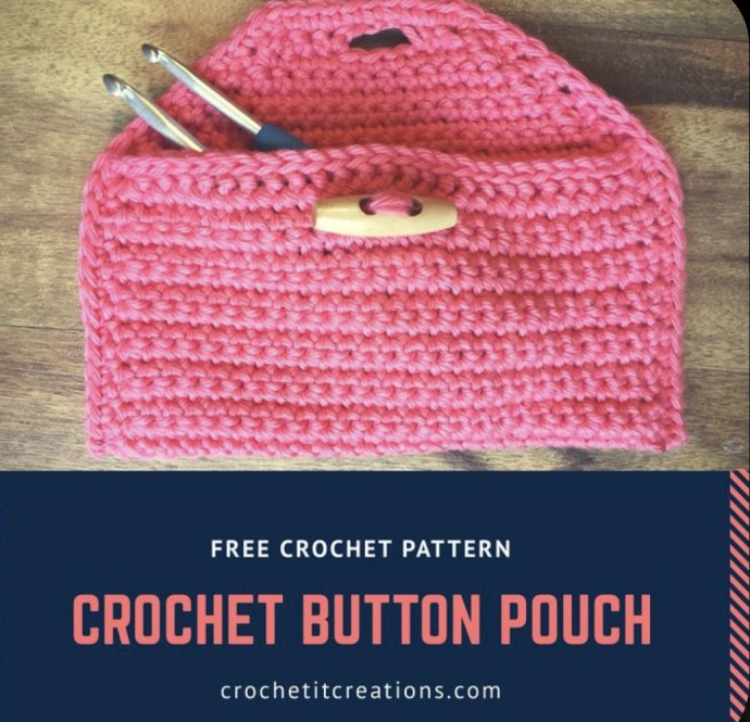 Crochet Button Pouch