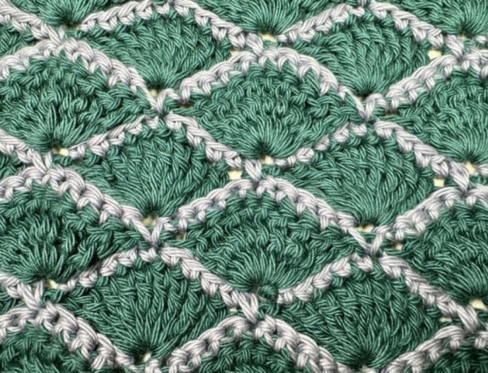 Crochet Fan Stitch (Free Pattern)