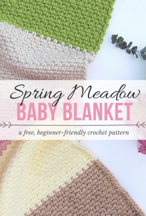 Spring Meadow Baby Blanket Crochet Pattern