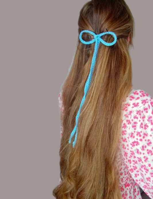 Crochet Delicate Hair Ribbon
