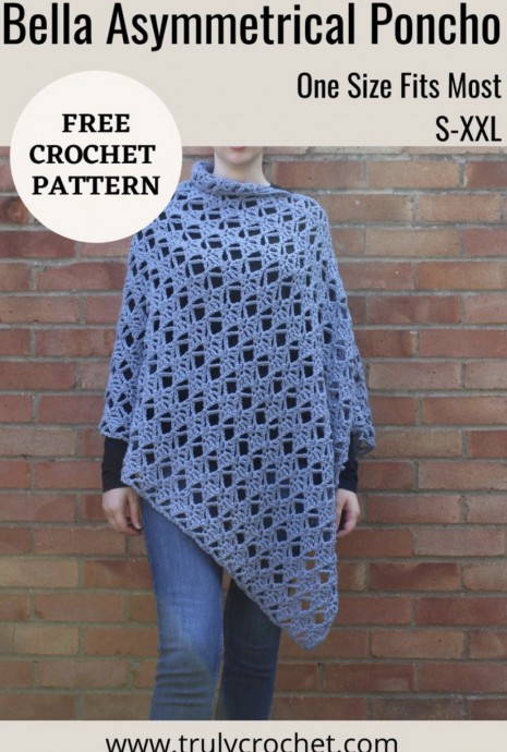 Discover the Bella Asymmetrical Poncho: A Cozy Crochet Pattern for All Seasons Discover the Bella Asymmetrical Poncho: A Cozy Crochet Pattern for All Seasons