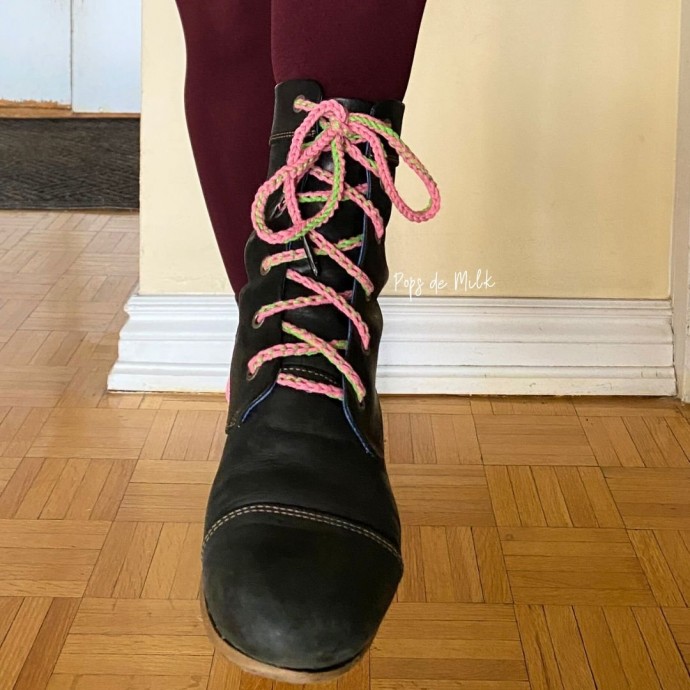 Customize Your Footwear with Handmade Two-Strand I-Cord Crocheted Shoelaces Customize Your Footwear with Handmade Two-Strand I-Cord Crocheted Shoelaces