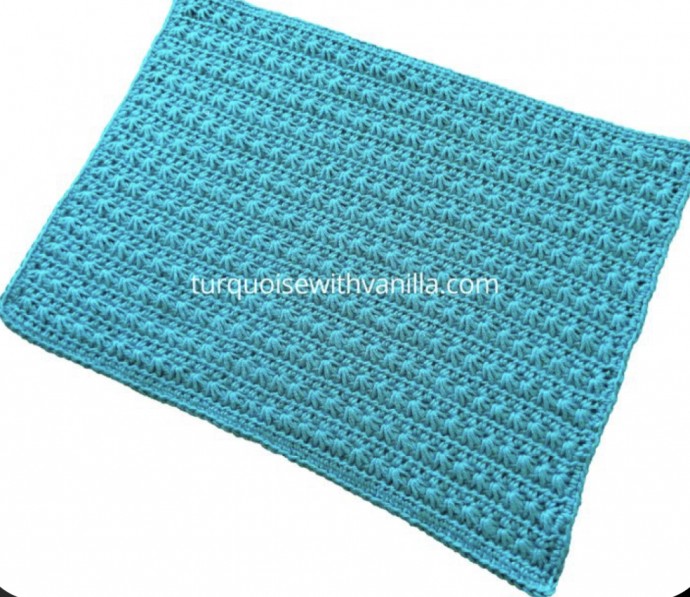 Crochet Star Stitch Wash/Dishcloth (Free Pattern)