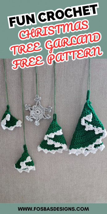 Create a Festive Crochet Christmas Tree Garland for Your Holiday Decor Create a Festive Crochet Christmas Tree Garland for Your Holiday Decor