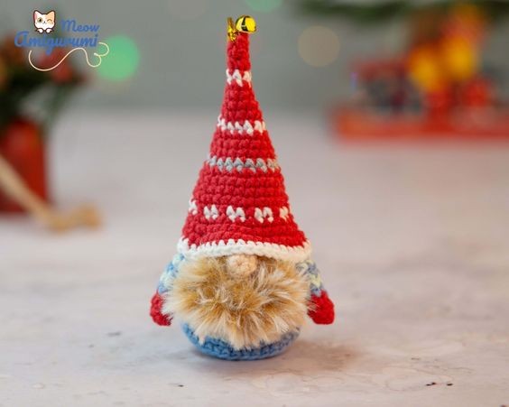Crochet Mini Scandinavian Christmas Gnome
