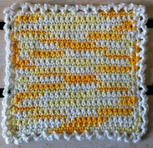 Create a Stunning Radiant Sunburst Dishcloth with This Easy Crochet Pattern
