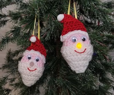 Create Your Own Crochet Lighted Santa Claus Ornament for a Festive Holiday Touch