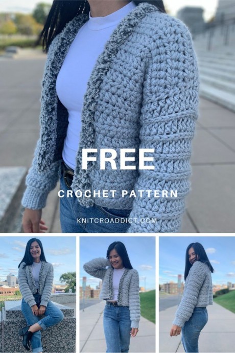 Uptown Crochet Crop Top Sweater