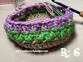 Crochet Spring Tulip Basket