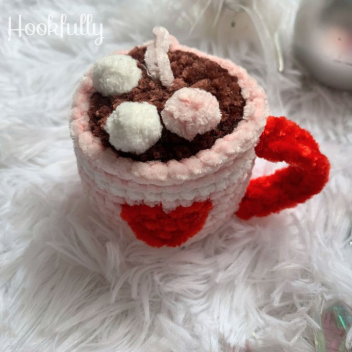 Create Adorable Crochet Hot Chocolate Mug Ornaments for the Holidays