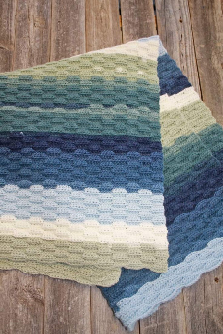 Create a Cozy Handmade Touch with the Crochet Modern Echo Waves Baby Blanket Create a Cozy Handmade Touch with the Crochet Modern Echo Waves Baby Blanket