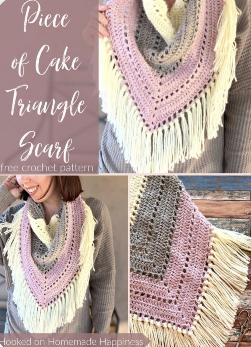 Piece of Cake Triangle Scarf