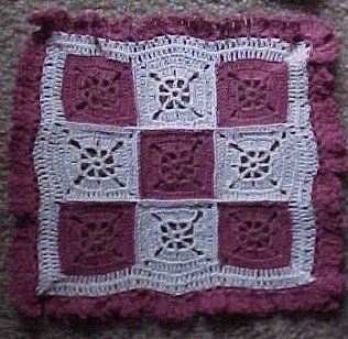 Create Your Own Stunning Crochet Nine Patch Doily with Detailed Instructions