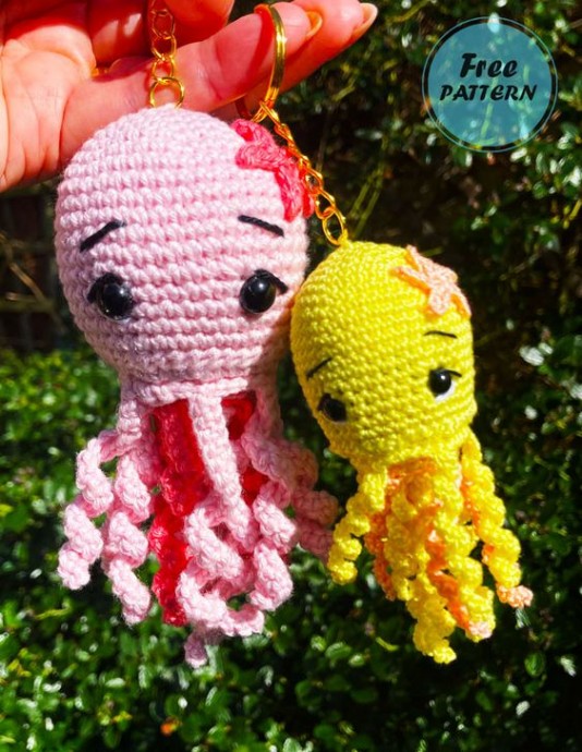 Create Your Adorable Jellyfish Keychain with Crochet Amigurumi: A Fun and Creative Project Create Your Adorable Jellyfish Keychain with Crochet Amigurumi: A Fun and Creative Project