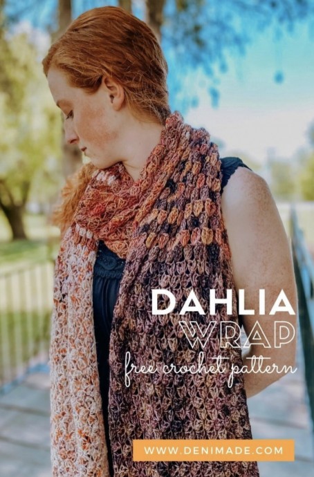 Crochet Dahlia Wrap
