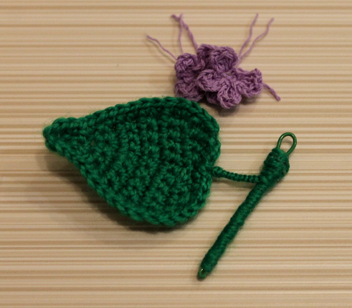 Discover the Art of Creating a Crochet Lilac Twig Brooch: Step-by-Step Guide