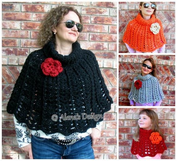 Discover the Elegance of the Crochet Chic Rose Poncho - A Stylish Addition to Your Wardrobe Discover the Elegance of the Crochet Chic Rose Poncho - A Stylish Addition to Your Wardrobe