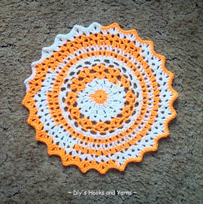 Crochet Sunshine Placemat