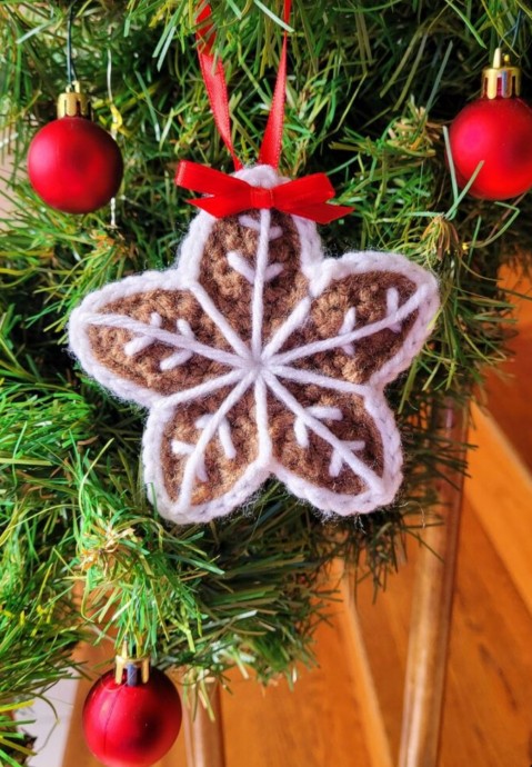 Crochet Christmas Cookie Ornament