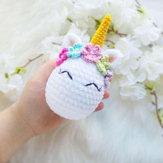 Crochet Unicorn Easter Egg Free Pattern