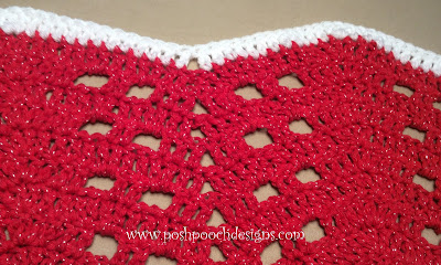 Crochet Open Chevron Table Runner