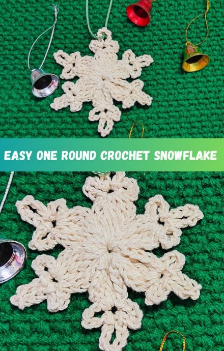 Crochet Adorable Snowflake (Free Pattern)