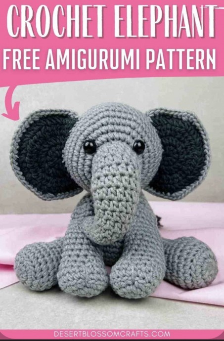 Create Your Own Adorable Elsie the Amigurumi Crochet Elephant with This Fun and Easy Pattern Create Your Own Adorable Elsie the Amigurumi Crochet Elephant with This Fun and Easy Pattern