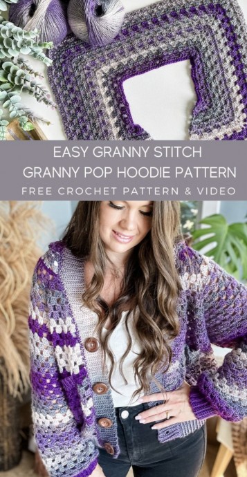 Hooded Crochet Cardigan
