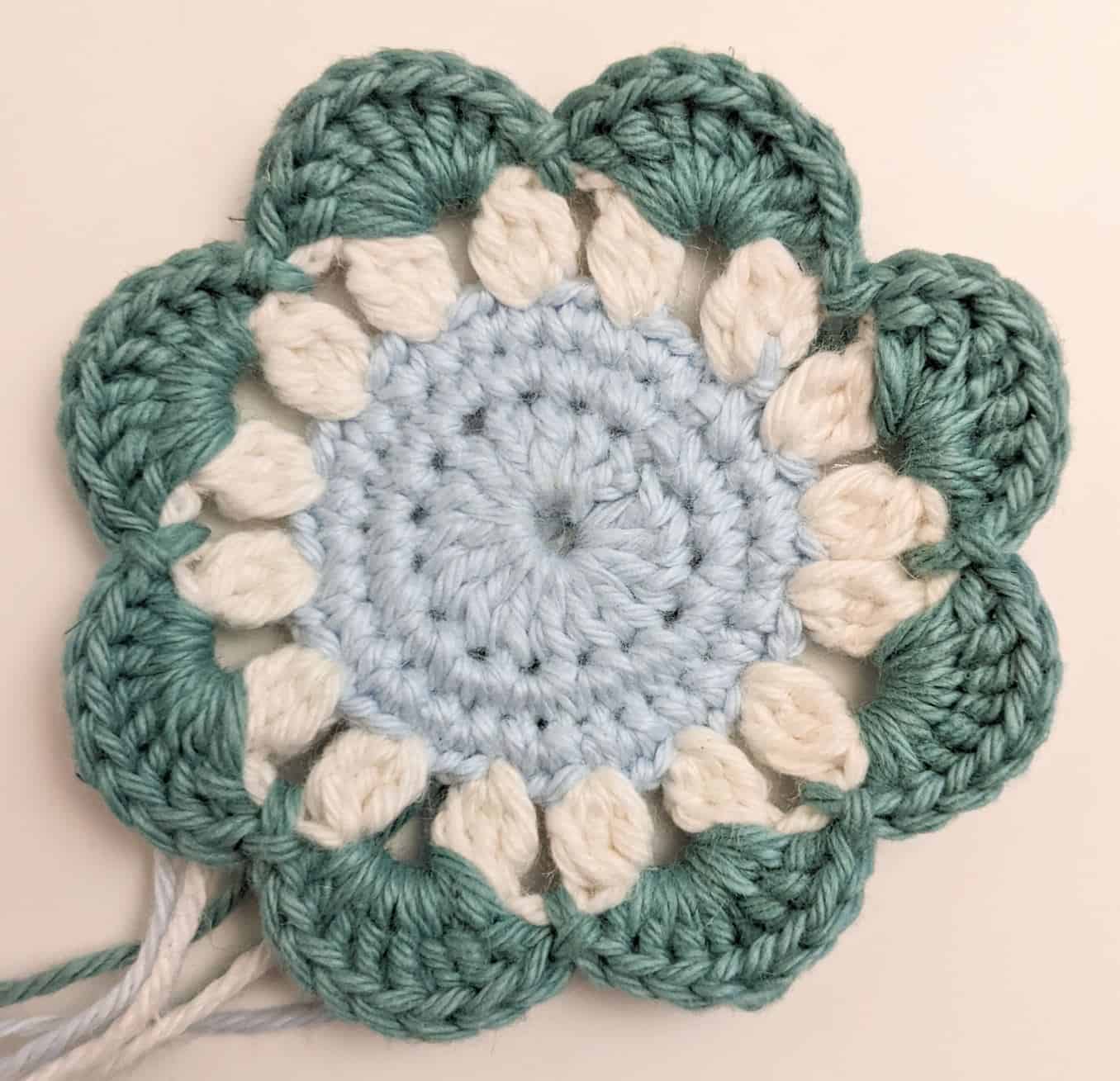 Crochet Flower Coaster