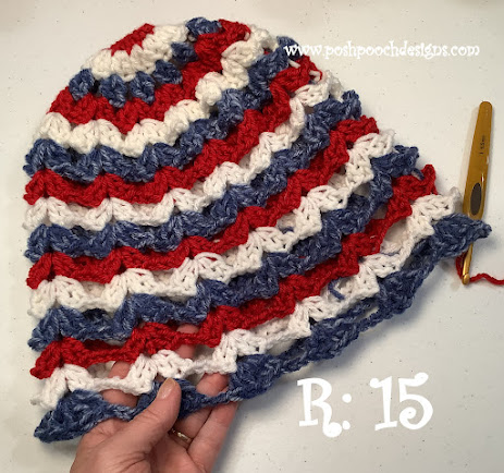 Crochet Red, White And Blue Patriotic Bucket Hat