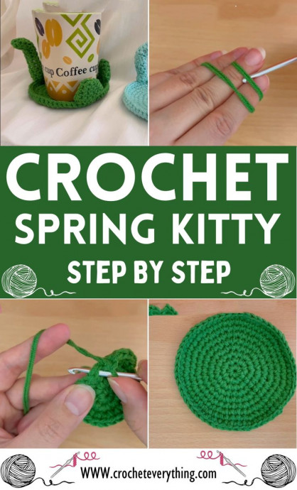 Crochet Cat Coaster