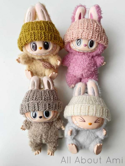 Crochet Labubu Beanie