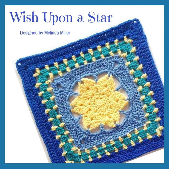 Crochet Wish Upon a Star Afghan Square