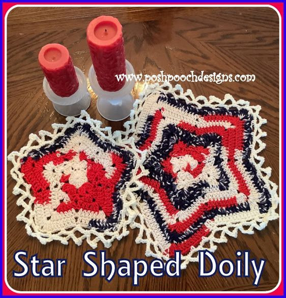 Crochet Star Shaped Doily