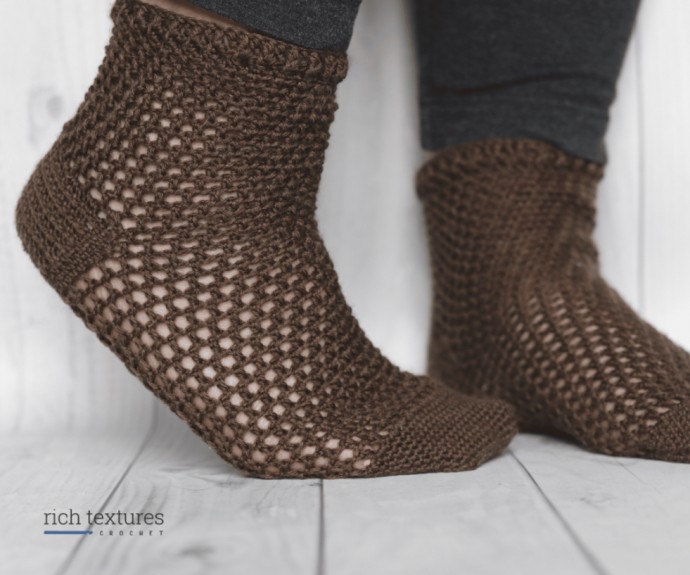 Crochet Net Socks