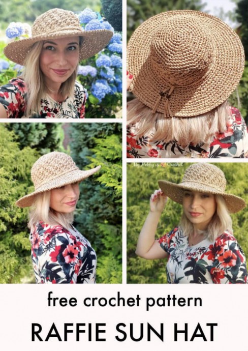 Raffia Sun Hat Crochet Pattern