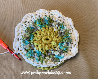 Crochet Flower Double Sided Scrubby: A Charming Eco-Friendly Kitchen Companion