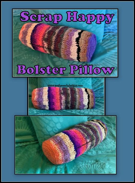 Create Your Own Crochet Scrap Happy Bolster Pillow - A Step-by-Step Guide