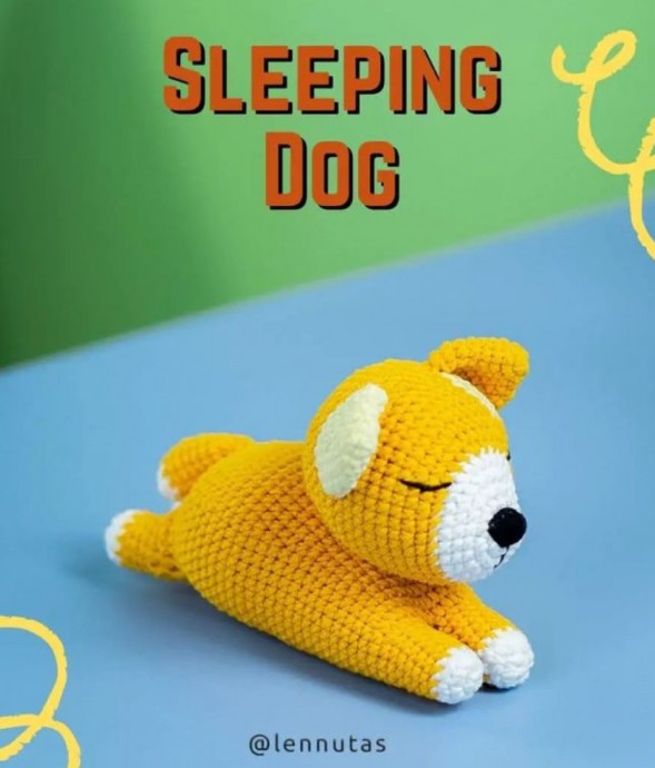 Crochet Sleeping Dog