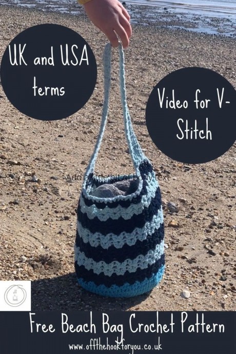 Crochet Scripy Beach Bag