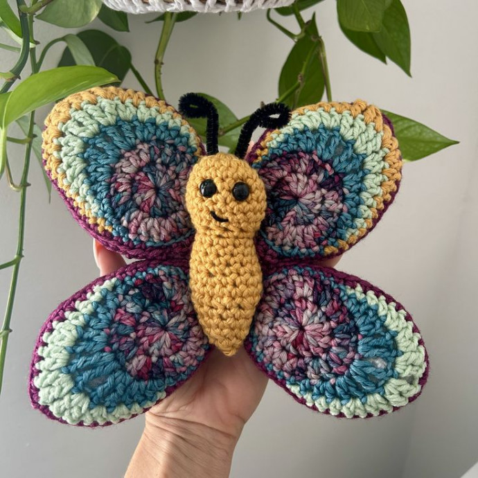 Create a Charming Crochet Butterfly Pillow for Your Home Decor