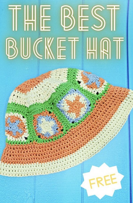 Free Star Bucket Hat Crochet Pattern
