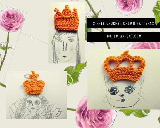 Crochet Crown Applique Patterns