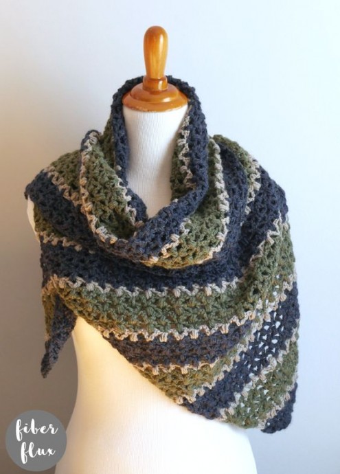 Crochet Cozy Cabin Shawl