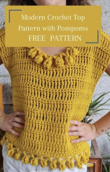 Modern Crochet Top Pattern for the Summer