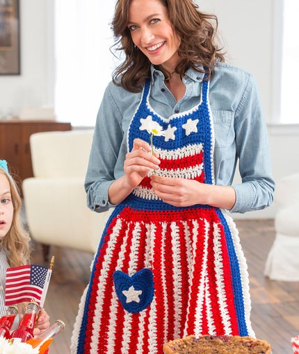Crochet Ross Patriotic Apron