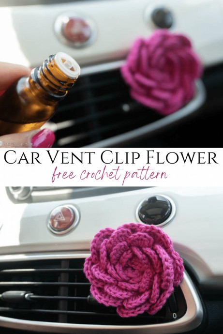 Car Vent Clip Flower