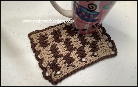 Create Cozy Crochet Checked Mug Rugs: A Step-by-Step Guide
