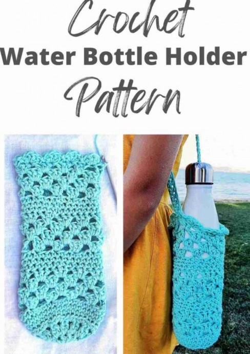 Crochet Water Bottle Holder (Free Pattern)